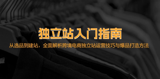 独立站入门指南：从选品到建站，全面解析跨境电商独立站运营技巧与爆品…-菜菜网创