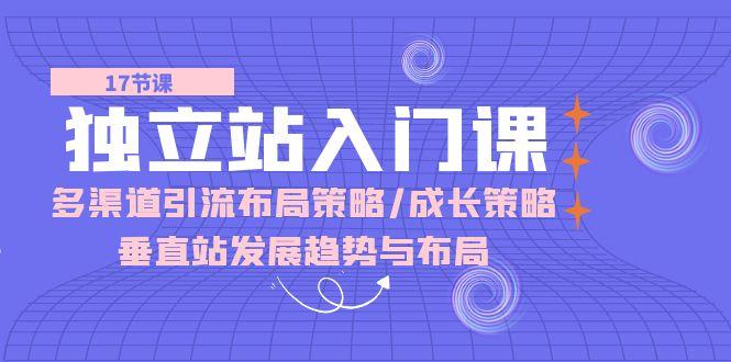 独立站 入门课：多渠道 引流布局策略/成长策略/垂直站发展趋势与布局-菜菜网创