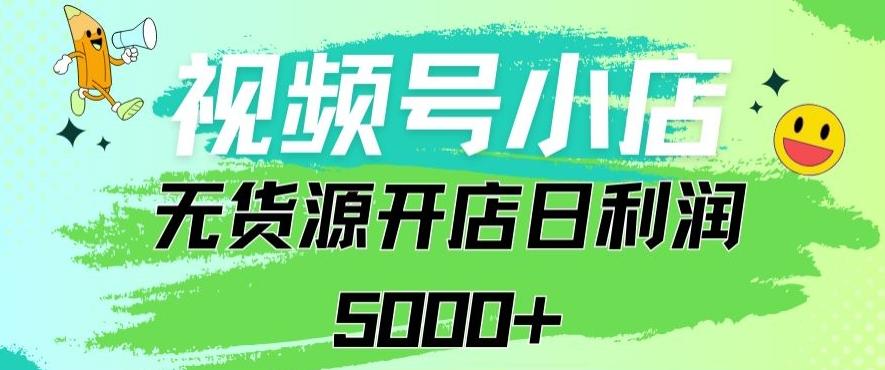 视频号无货源小店从0到1日订单量千单以上纯利润稳稳5000+【揭秘】-菜菜网创