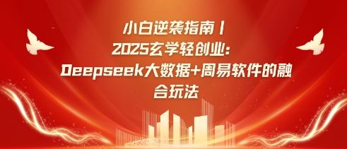 小白逆袭指南，2025玄学轻创业：Deepseek大数据+周易算法的融合玩法-菜菜网创