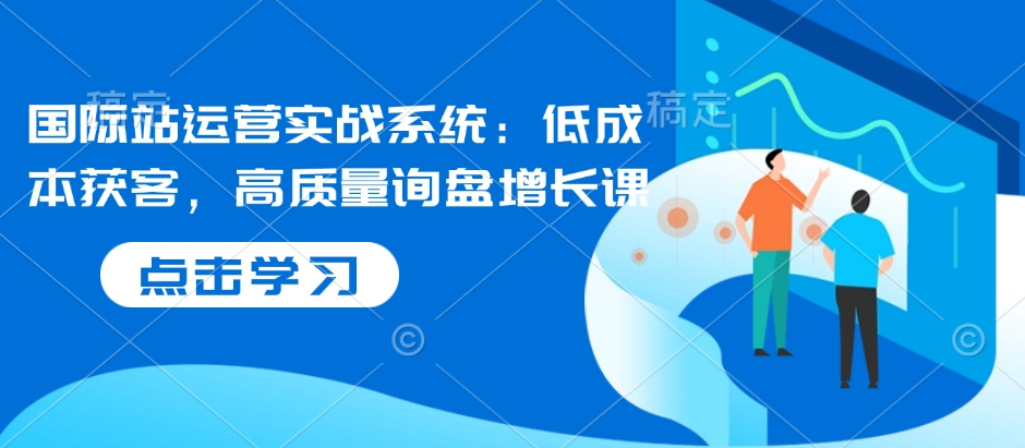 国际站运营实战系统：低成本获客，高质量询盘增长课-菜菜网创