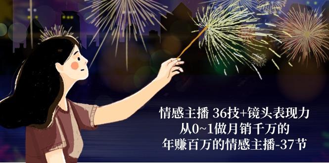 情感主播 36技+镜头表现力：从0~1做月销千万的，年赚百万的情感主播-37节-菜菜网创