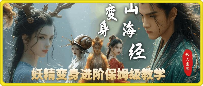 云天AI山海经变身视频教程，妖精变身进阶保姆级教学-菜菜网创