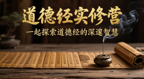 道德经实修营，一起探索道德经的深邃智慧-菜菜网创