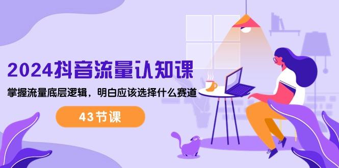 2024抖音流量·认知课：掌握流量底层逻辑，明白应该选择什么赛道 (43节课-菜菜网创