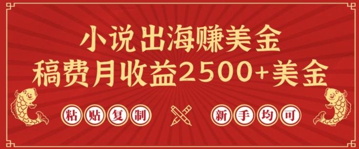 小说出海赚美金，稿费月收益2500+美金，仅需chatgpt粘贴复制，新手也能玩转【揭秘】-菜菜网创