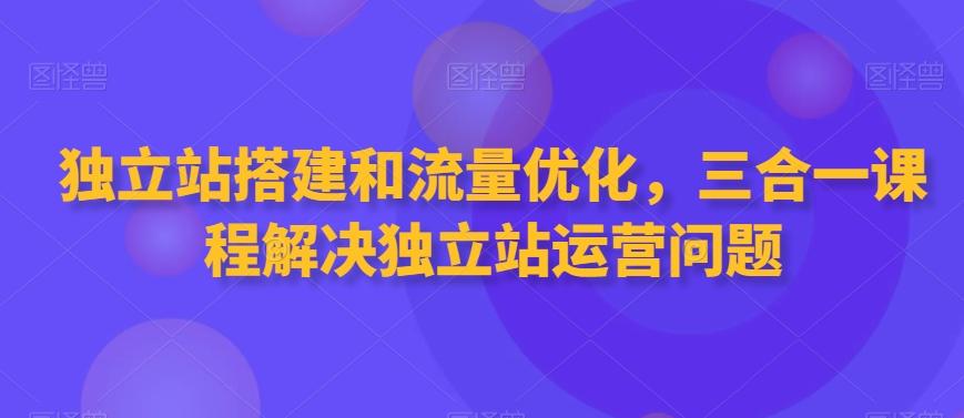 独立站搭建和流量优化，三合一课程解决独立站运营问题-菜菜网创