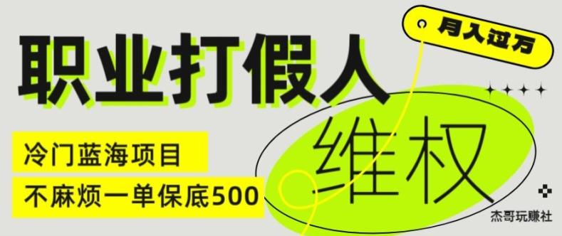 职业打假人电商维权揭秘，一单保底500，全新冷门暴利项目【仅揭秘】-菜菜网创