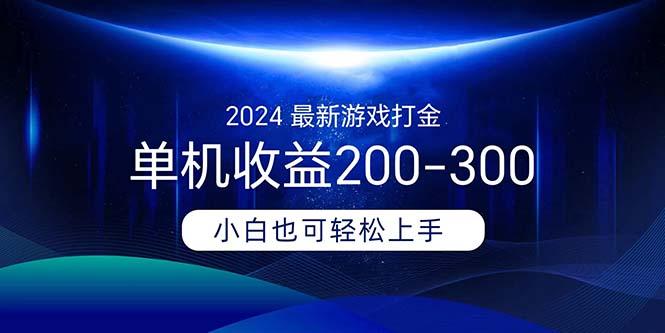 2024最新游戏打金单机收益200-300-菜菜网创