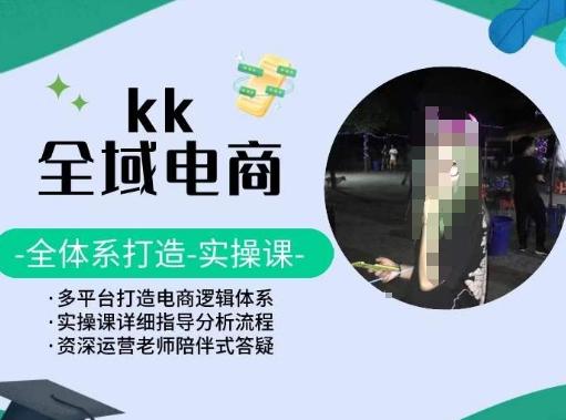 KK全域电商，全体系打造实操课，多平台打造电商逻辑体系-菜菜网创