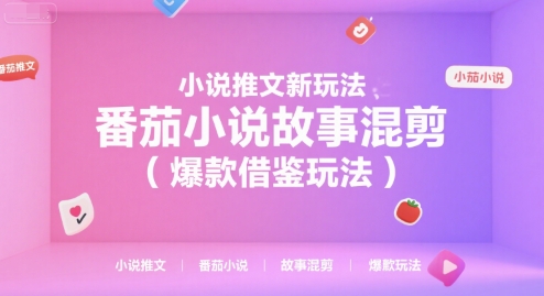 小说推文新玩法，番茄小说故事混剪（爆款借鉴玩法）-菜菜网创