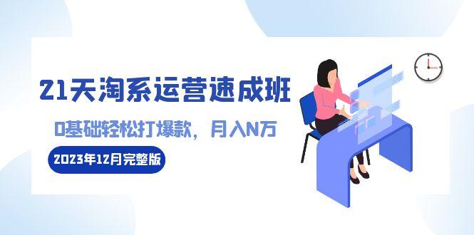 21天淘系运营-速成班2023年12月完整版：0基础轻松打爆款，月入N万-110节课-菜菜网创