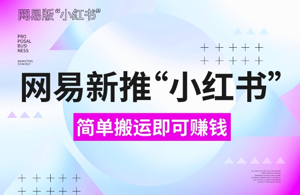 网易官方新推“小红书”，搬运即有收益，新手小白千万别错过(附详细教程)【揭秘】-菜菜网创