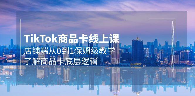 (9843期)Tk商品卡线上课，店铺端从0到1保姆级教学，了解商品卡底层逻辑(20节)-菜菜网创
