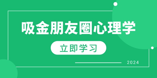 朋友圈吸金心理学：揭秘心理学原理，增加业绩，打造个人IP与行业权威-菜菜网创