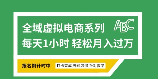 全域虚拟电商变现系列，通过平台出售虚拟电商产品从而获利-菜菜网创