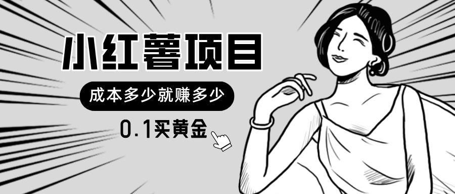 小红薯暴力项目，0.1买黄金。操作简单，日入无上限，可无限扩大。-菜菜网创