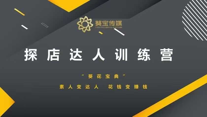 探店达人训练营，素人变达人，花钱变赚钱-菜菜网创