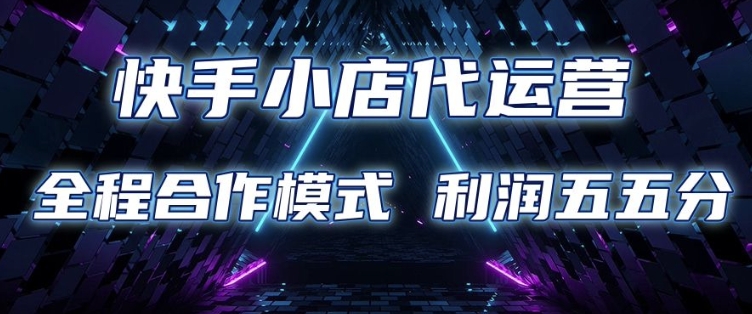 快手小店代运营 限时托管计划 合作模式 利润五五分成【揭秘】-菜菜网创