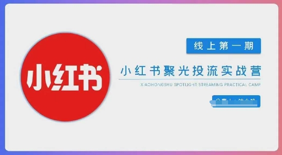 小红书聚光陪跑第一期，教你从0到1玩转小红书聚光投流，搭建小红书付费投流团队，更快的见到效果-菜菜网创