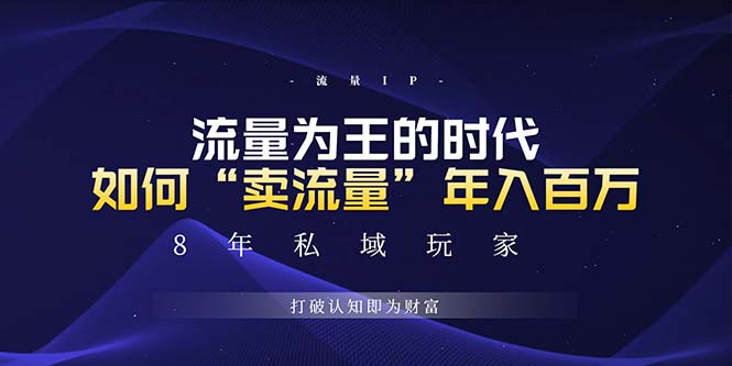 未来如何通过“卖流量”年入百万，跨越一切周期绝对蓝海项目-菜菜网创