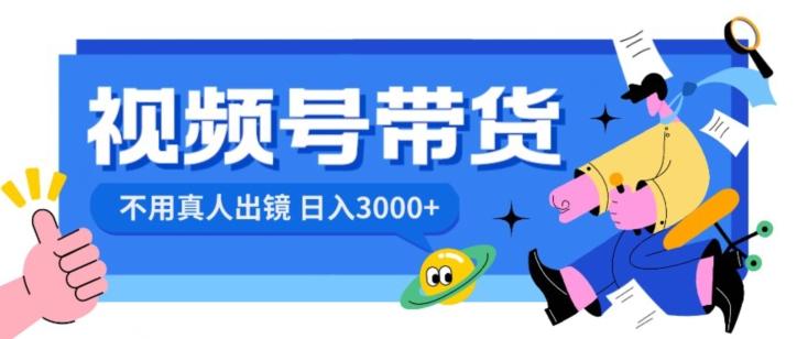 视频号带货，日入3000+，不用真人出镜-菜菜网创