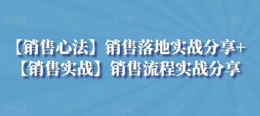 【销售心法】销售落地实战分享+【销售实战】销售流程实战分享-菜菜网创