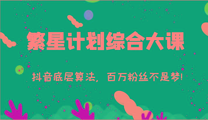 2024繁星计划综合大课：抖音底层算法，百万粉丝不是梦!(77节)-菜菜网创