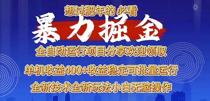 2025暴力掘金项目，想过肥年必看！-菜菜网创