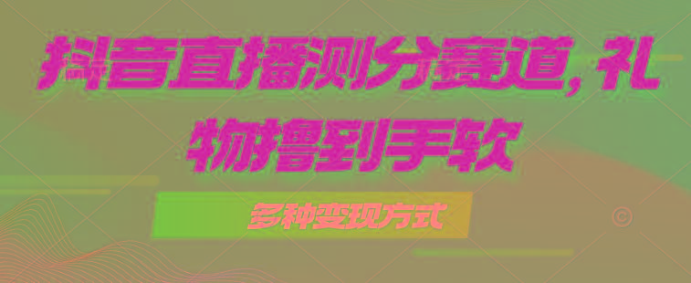 抖音直播测分赛道，多种变现方式，轻松日入1000+-菜菜网创