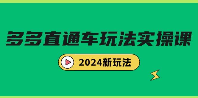 (9412期)多多直通车玩法实战课，2024新玩法(7节课)-菜菜网创