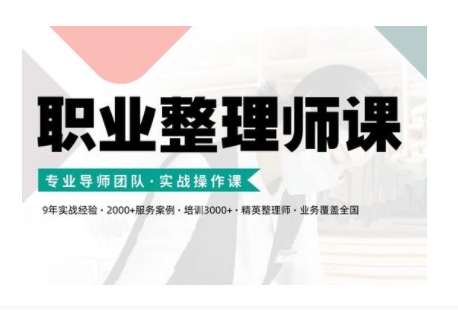 职业整理师培训(新版)，实战操作课-菜菜网创