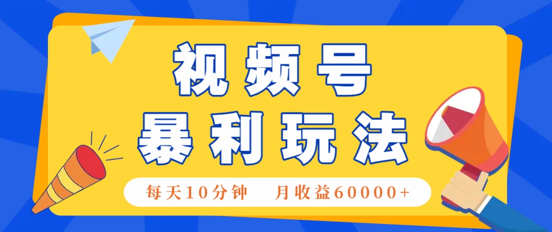 视频号AI赚钱法，每天只需10分钟，月入6万+！(超详细拆解)-菜菜网创
