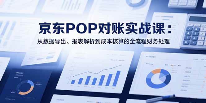 （15447期）2025京东POP对账实战课：从数据导出、报表解析到成本核算的全流程财务处理-菜菜网创
