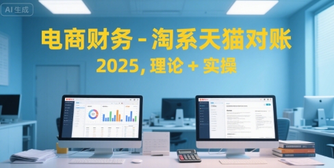 电商财务-淘系天猫对账2025，理论+实操-菜菜网创