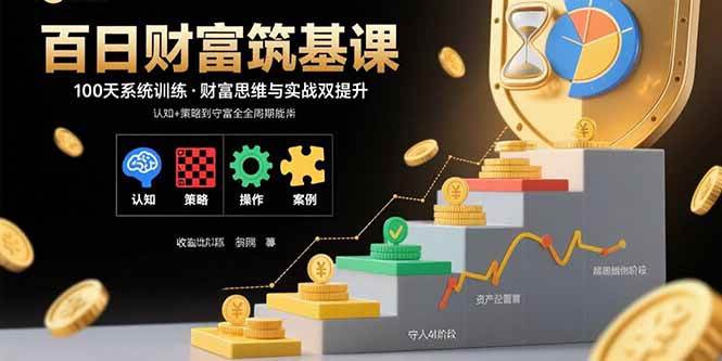 （15874期）百日财富筑基课：认知+策略+实操+案例拆解 实现从创富到守富全周期能力-菜菜网创