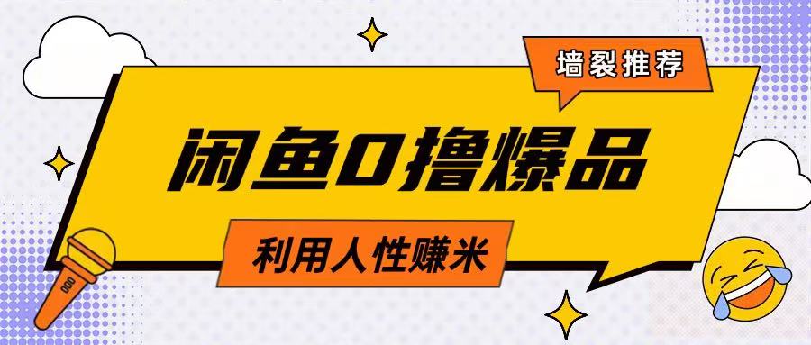 咸鱼0撸玩法利用人性售卖商品达到日挣2张的效果-菜菜网创