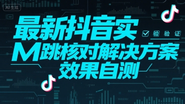 （15459期）最新抖音实M跳核对解决方案，效果自测-菜菜网创