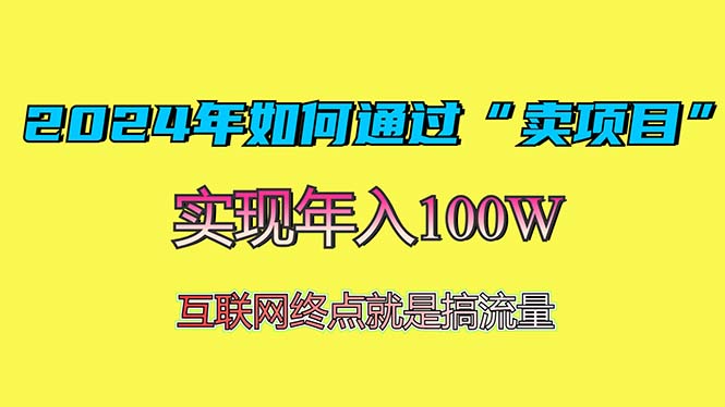 2024年如何通过“卖项目”赚取100W：最值得尝试的盈利模式-菜菜网创
