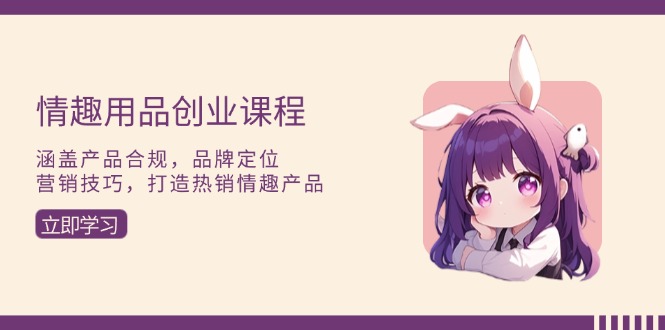 情趣用品创业课程：涵盖产品合规，品牌定位，营销技巧，打造热销情趣产品-菜菜网创