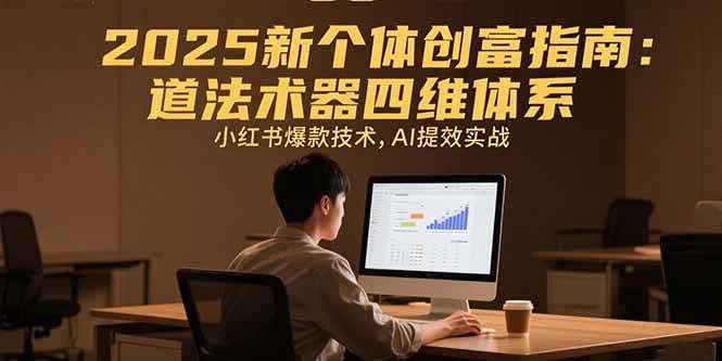 （15477期）2025新个体创富指南：道法术器四维体系，小红书爆款技术，AI提效实战-菜菜网创