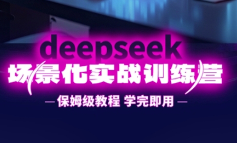 DeepSeek场景化实战训练营，保姆级教程，学完即用，手把手教你用DeepSeek提升效率-菜菜网创