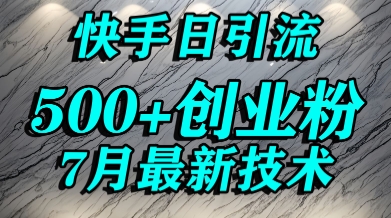 创业粉怎么打？快手精准引流创业粉，宝妈群体日进500+精准流量-菜菜网创