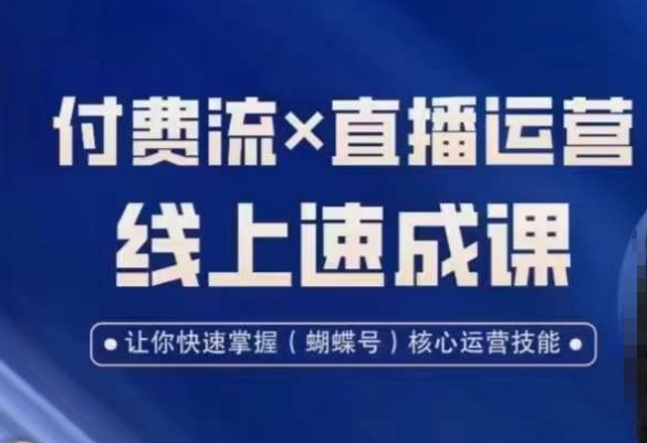 视频号付费流实操课程，付费流✖️直播运营速成课，让你快速掌握视频号核心运营技能-菜菜网创