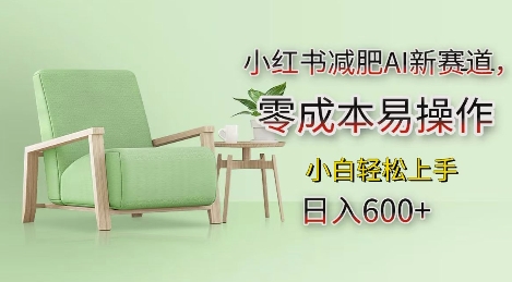 小红书减肥AI新赛道，零成本易操作，日入多张，小白轻松上手【揭秘】-菜菜网创