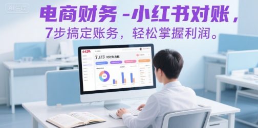 电商财务-小红书对账，7步搞定账务，轻松掌握利润-菜菜网创