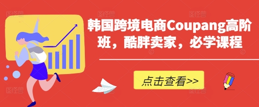 韩国跨境电商Coupang高阶班，酷胖卖家，必学课程-菜菜网创