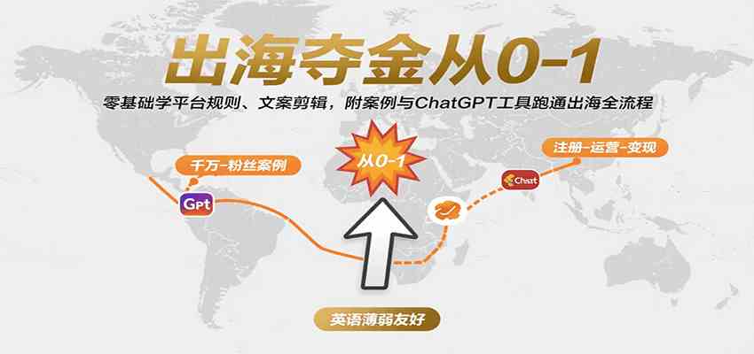 出海夺金从0-1：零基础学平台规则、文案剪辑，附案例与ChatGPT工具跑通出海全流程-菜菜网创