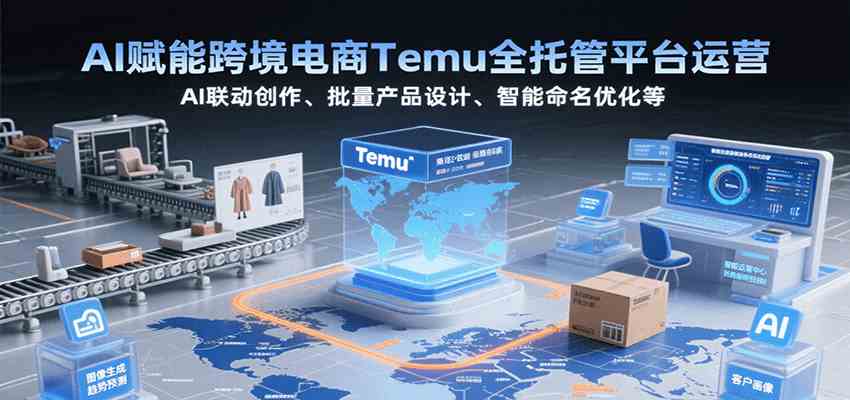 AI赋能跨境电商Temu全托管平台运营，AI联动创作、批量产品设计、智能命名优化等-菜菜网创