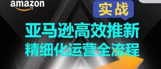 亚马逊高效推新精细化运营全流程，全方位、快速拉升产品排名和销量!-菜菜网创